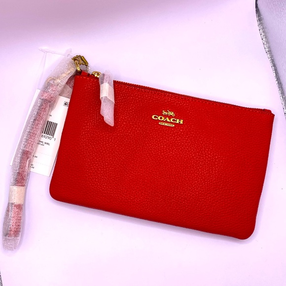 Coach Handbags - NWT Coach Sport Red Wristlet